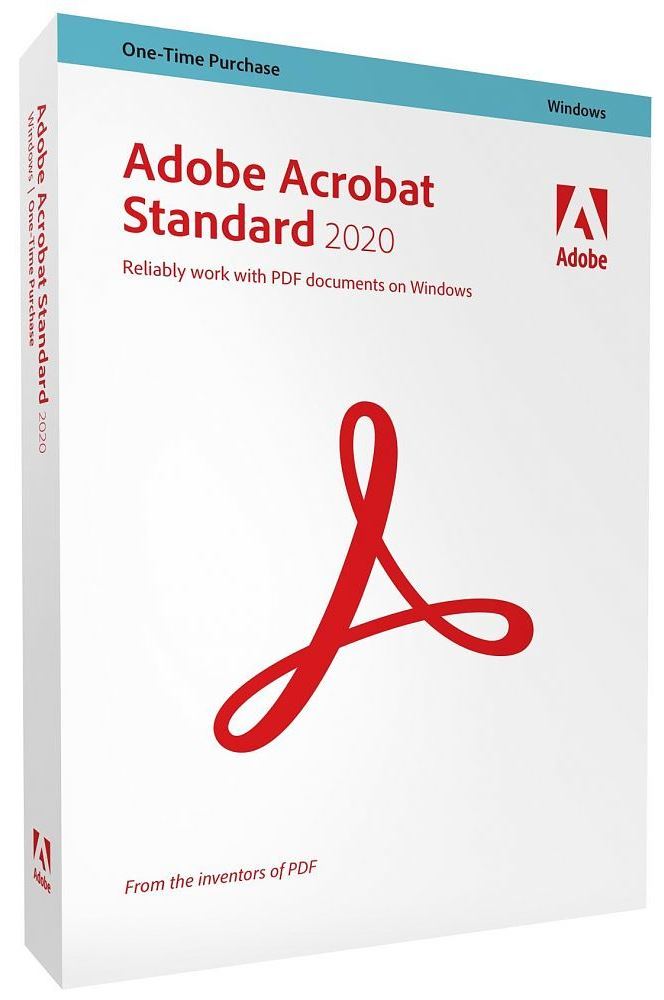 Adobe Acrobat Standard 2020, Box pack, 1 utente, Windows, 65310922